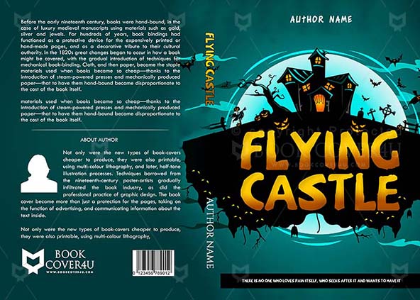 Horror-book-cover-design-Flying Castle-front