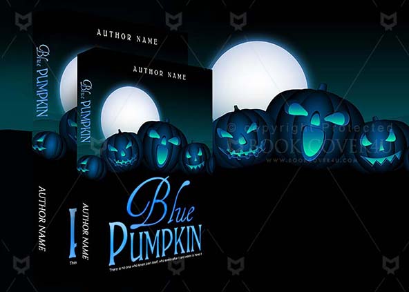 Horror-book-cover-design-Blue Pumpkin-back