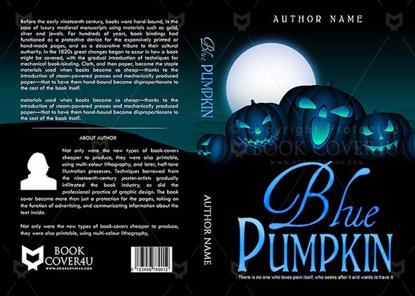 Horror-book-cover-design-Blue Pumpkin-front