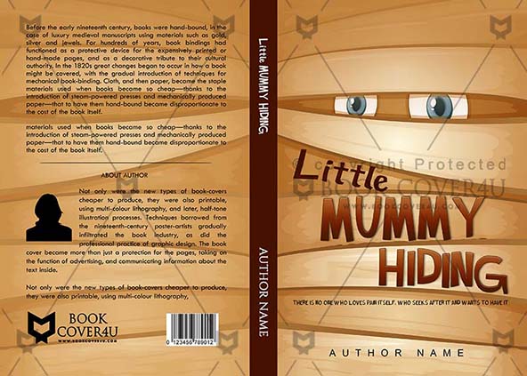 Children-book-cover-design-Little Mummy Hiding-front