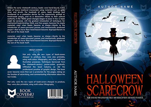 Horror-book-cover-design-Halloween Scarecrow-front