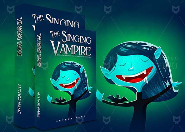 Horror-book-cover-design-The Singing Vampire-back
