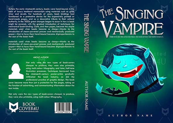 Horror-book-cover-design-The Singing Vampire-front