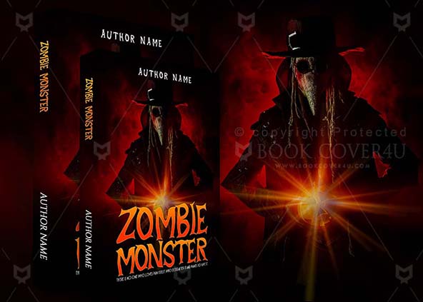 Horror-book-cover-design-Zombie Monster-back