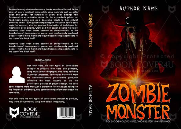 Horror-book-cover-design-Zombie Monster-front