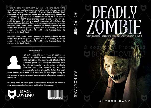 Horror-book-cover-design-Deadly Zombie-front