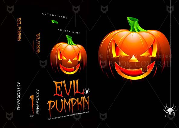 Horror-book-cover-design-Evil Pumpkin-back