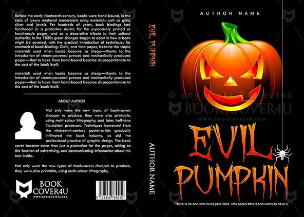 Horror-book-cover-design-Evil Pumpkin-front
