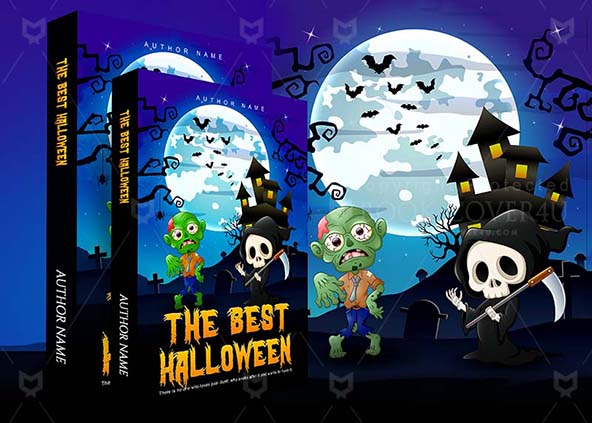 Horror-book-cover-design-The Best Halloween-back