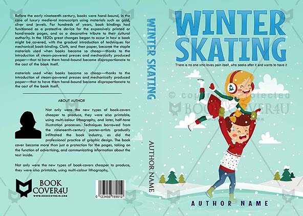 Children-book-cover-design-Winter Skating-front