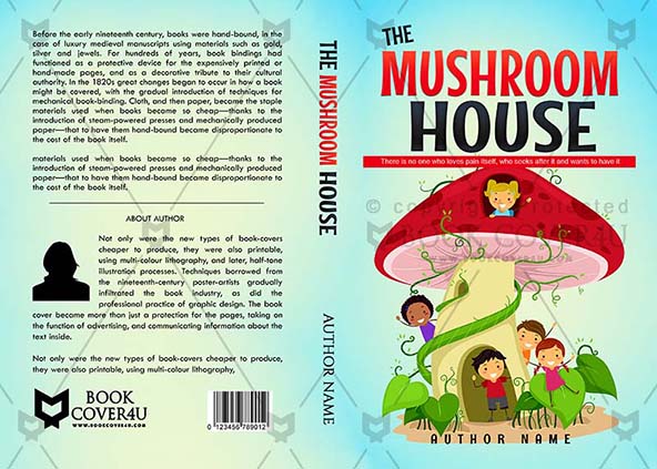 Children-book-cover-design-The Mushroom House-front