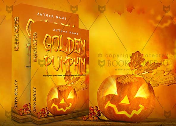 Horror-book-cover-design-Golden Pumpkin-back