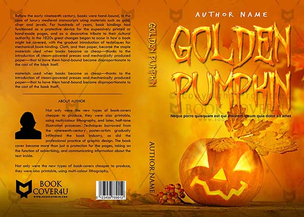 Horror-book-cover-design-Golden Pumpkin-front