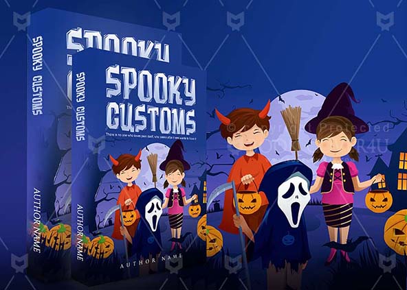 Children-book-cover-design-Spooky Customs-back