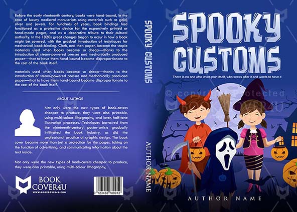 Children-book-cover-design-Spooky Customs-front