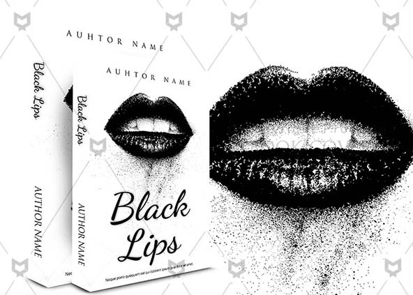Romance-book-cover-design-Black Lips-back