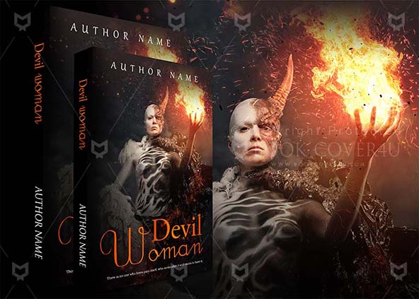 SCI-FI-book-cover-design-Devil Woman-back