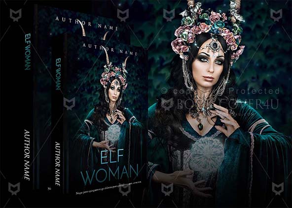 Fantasy-book-cover-design-Elf woman-back