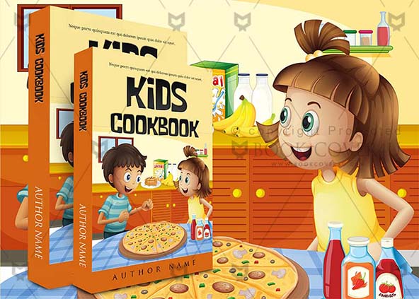 Children-book-cover-design-Kids Cookbook-back