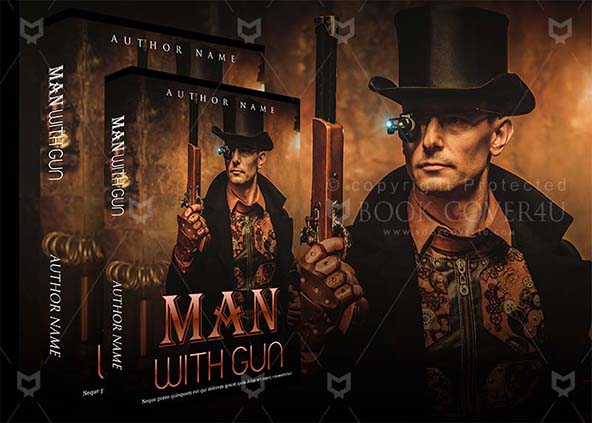 Fantasy-book-cover-design-Man With Gun-back