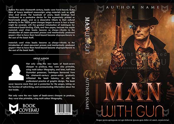 Fantasy-book-cover-design-Man With Gun-front