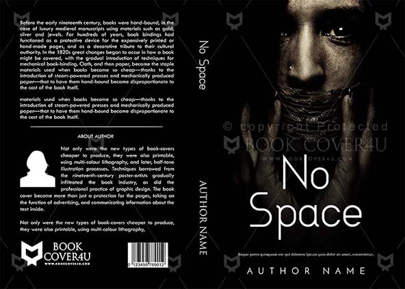 Horror-book-cover-design-No Space-front