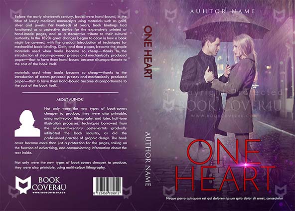 Romance-book-cover-design-One Heart-front