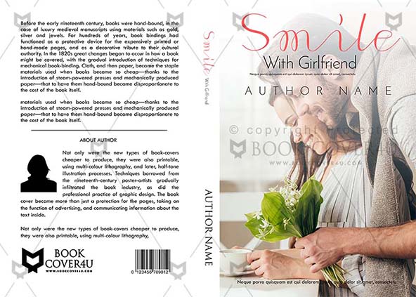 Romance-book-cover-design-Smile With Girlfriend-front