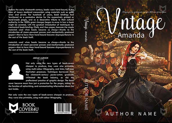 Romance-book-cover-design-Vintage Amanda-front