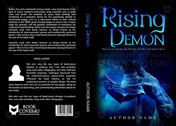 Horror-book-cover-design-Rising Demon-front