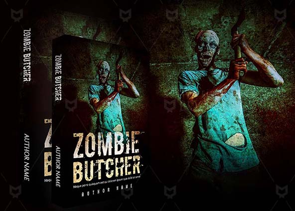 Horror-book-cover-design-Zombie Butcher-back