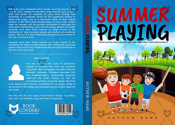 Children-book-cover-design-Summer Playing-front