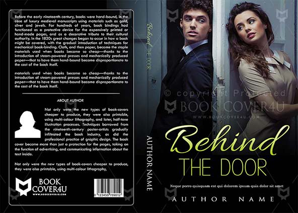 Romance-book-cover-design-Behind The Door-front