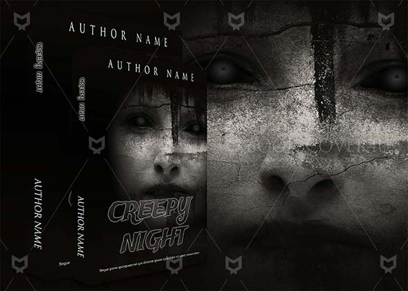 Horror-book-cover-design-Creepy Night-back
