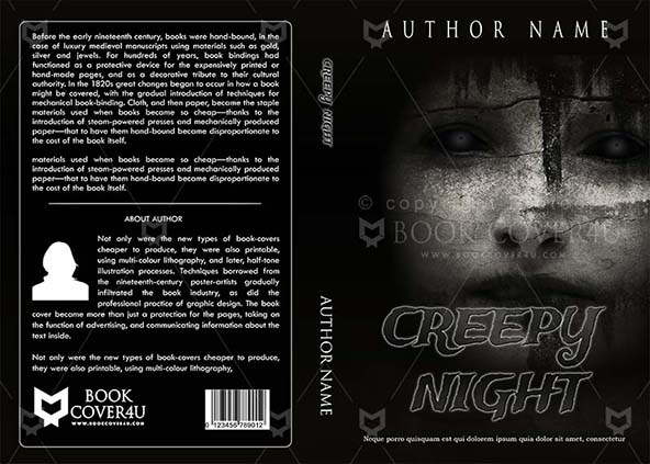Horror-book-cover-design-Creepy Night-front