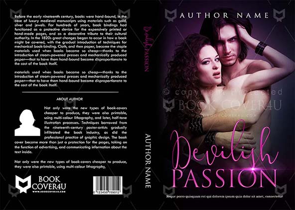 Romance-book-cover-design-Devilish Passion-front