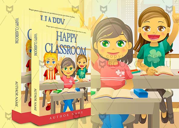 Children-book-cover-design-Happy Classroom-back