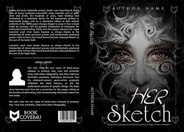Fantasy-book-cover-design-Her Sketch-front