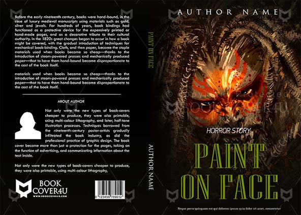 Fantasy-book-cover-design-Paint On Face-front