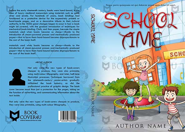 school books cover page design