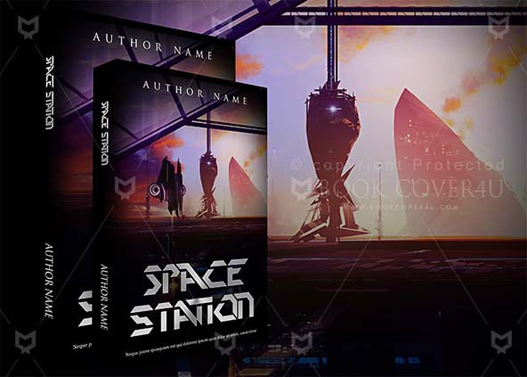 SCI-FI-book-cover-design-Space Station-back