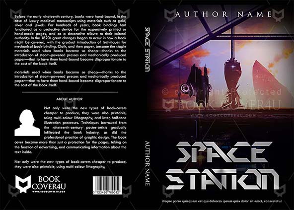 SCI-FI-book-cover-design-Space Station-front
