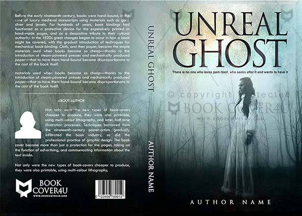 Horror-book-cover-design-Unreal Ghost-front