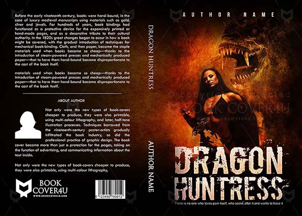 Horror-book-cover-design-Dragon Huntress-front
