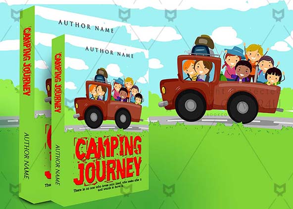 Children-book-cover-design-Camping Journey-back