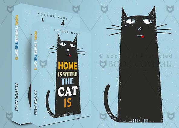 Children-book-cover-design-Home Is Where The Cat Is-back