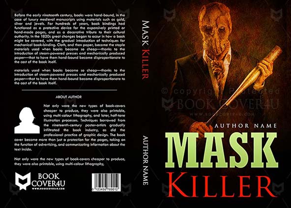 Horror-book-cover-design-Mask Killer-front