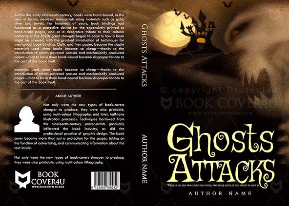 Horror-book-cover-design-Ghosts Attacks-front