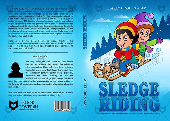 Children-book-cover-design-Sledge Riding-front
