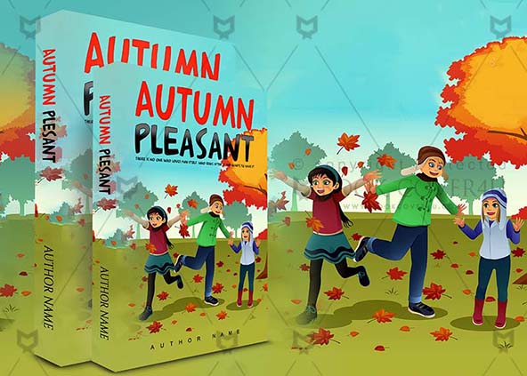 Children-book-cover-design-Autumn Pleasant-back